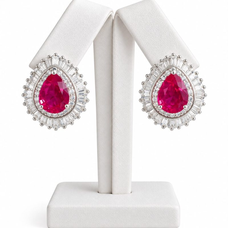 Aretes en plata italiana 925