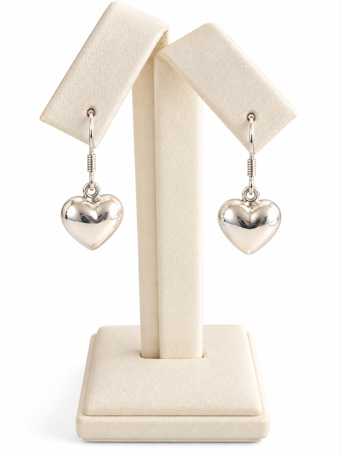 Aretes de corazón plata 925