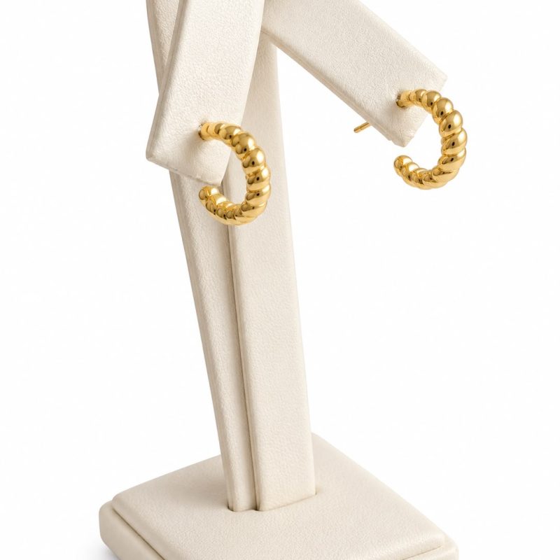 Arete dorado pequeño y elegante