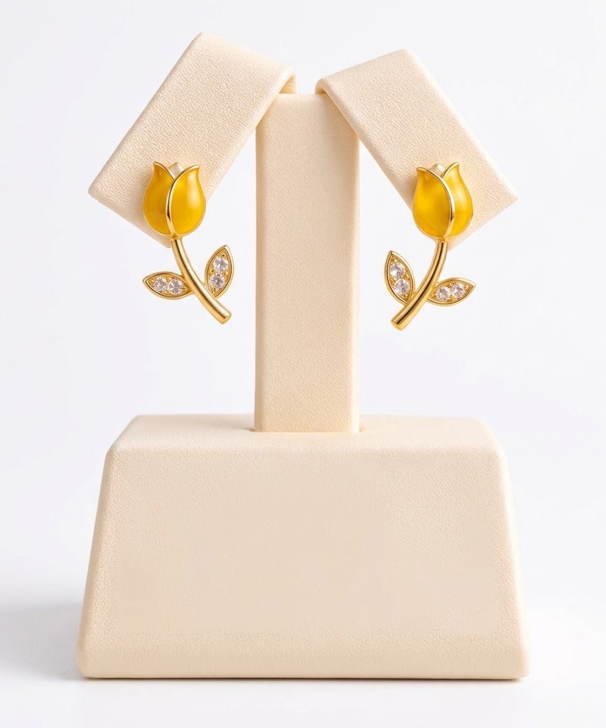 Aretes de tulipán