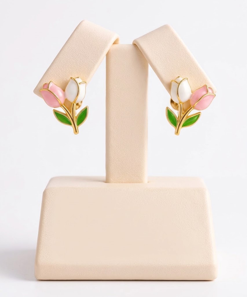 Aretes de tulipán